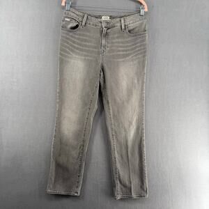 LL Bean Favorite Fit Jeans Womens 10 Petite Gray Cotton Blend Casual Mid Rise